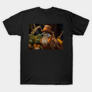 Quail with Hat and Coat T-Shirt